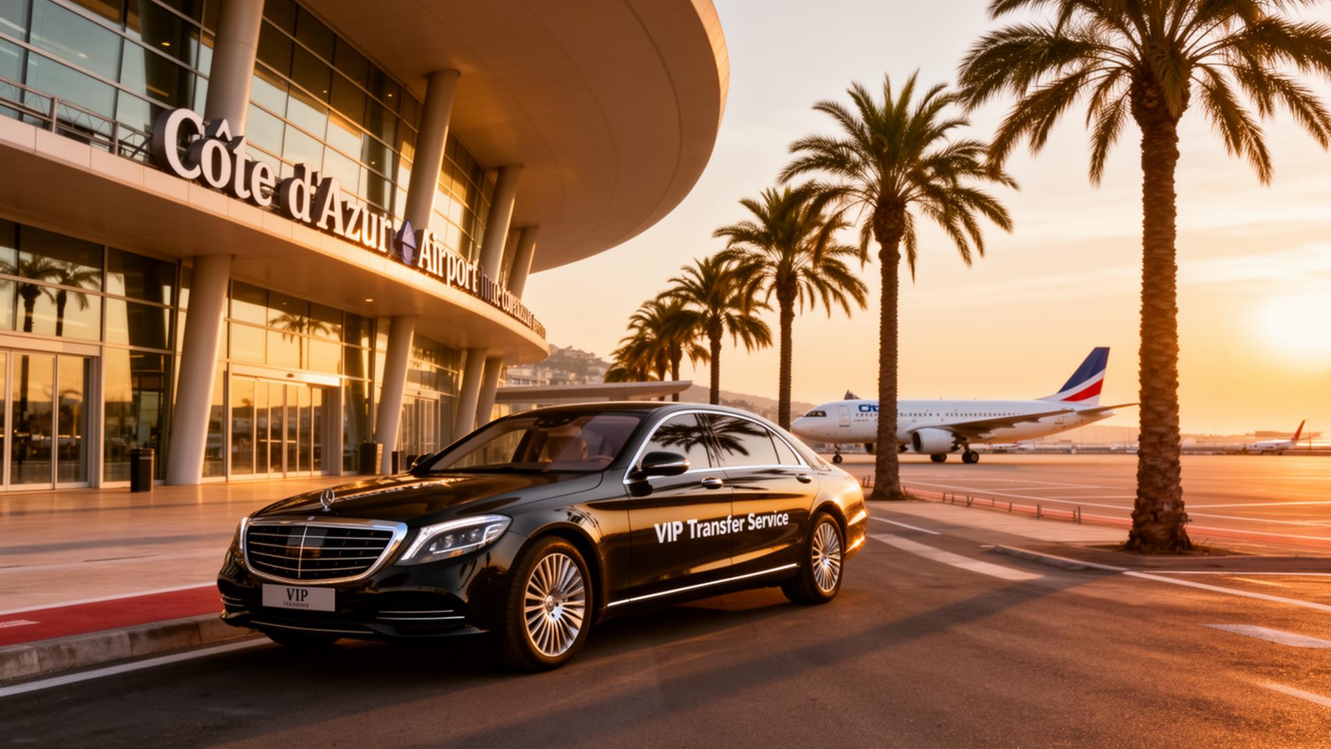 Service VTC et chauffeur privé à Aéroport Nice - Nice Côte d'Azur (NCE), 2ème aéroport de France - Transfert Mercedes Côte d'Azur