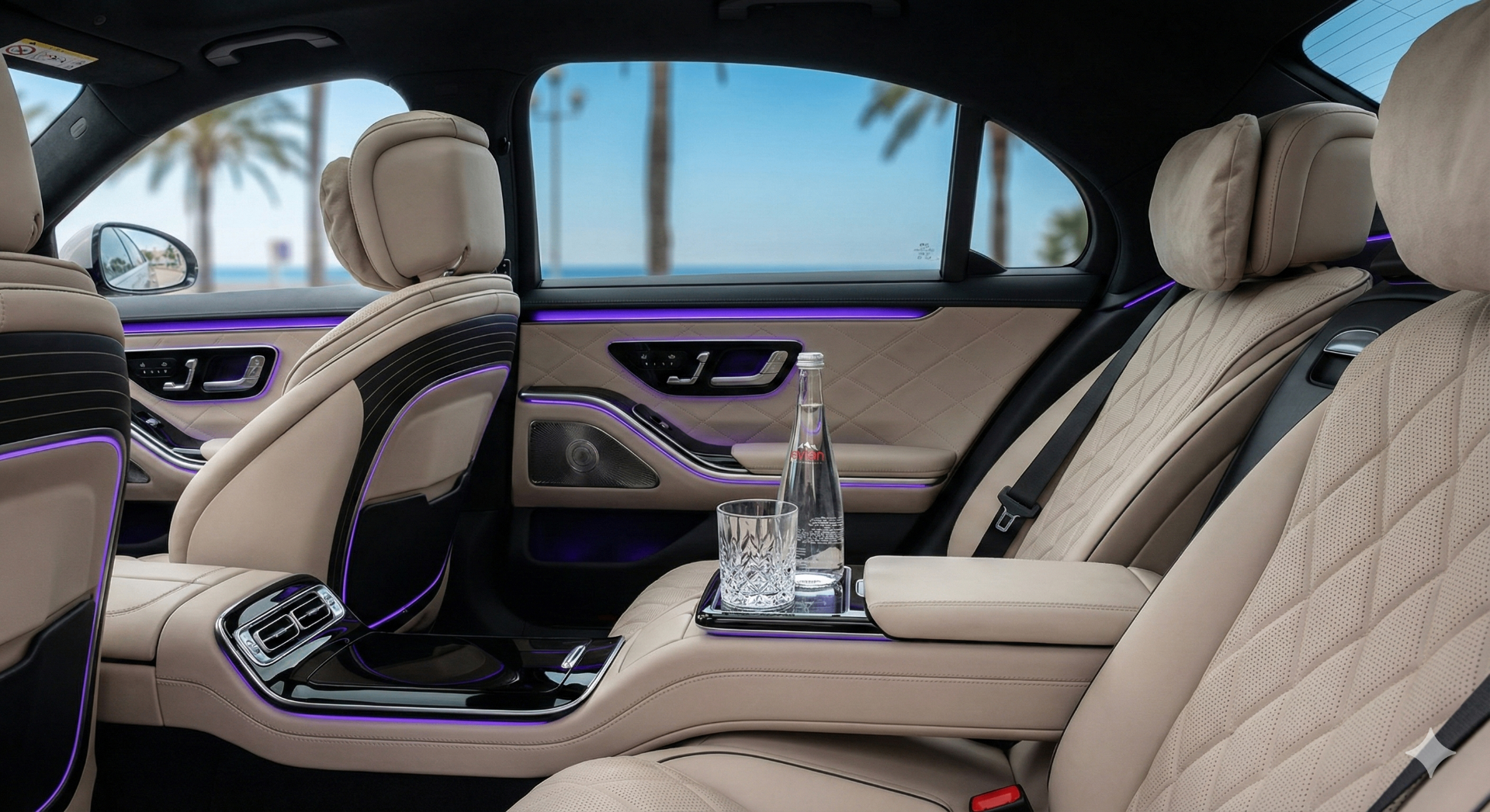 Mercedes Classe E ou S - Véhicule VTC de luxe pour transfert sur la Côte d'Azur